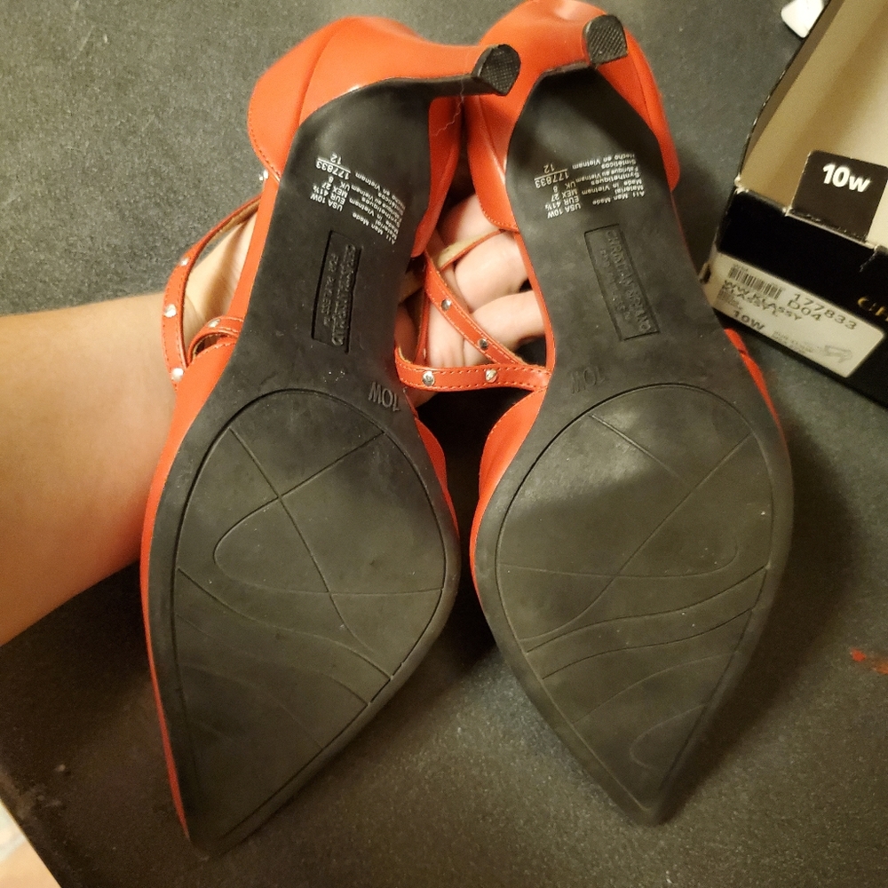 CHRISTIAN SIRIANO HEELS SIZE 10 WIDE - Picture 10 of 13